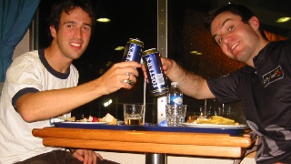 Eating on ferry