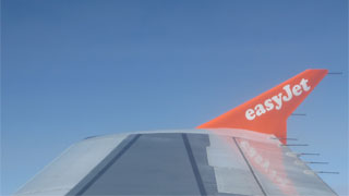 End of an easyJet wing